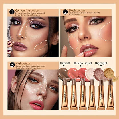Blush Dreams Contour Beauty Wand, Liquid Face Concealer Highlighter (H2))