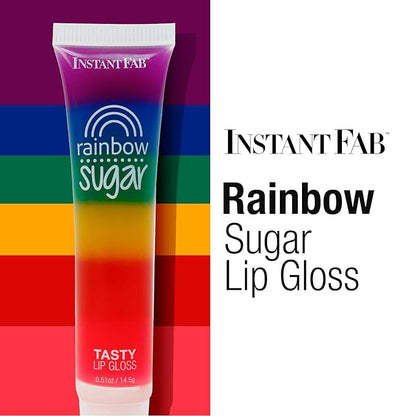 STUDIO LIMITED Instant Fab Crystal Shiny Rainbow Lip Gloss Long Lasting Ultra Hydrating Plumping Lip Gloss for women girls Value Pack 14ml/ 0.47oz (Rainbow, 48 Pcs)