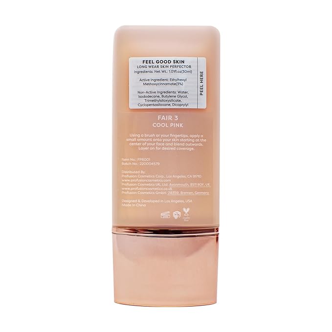 Profusion Cosmetics Lightweight Liquid Foundation for a Flawless Fair 3