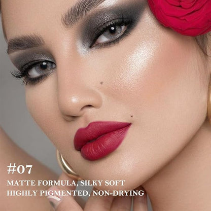 2Pcs Gradient Matte Lipstick Crayon Lip Liner pencil, Flawless Contour Gradual Ombre Effect lip Pencil, Lipstick for Women Long Lasting Waterproof Smudge Proof Lipstick Pencil 06#+07#