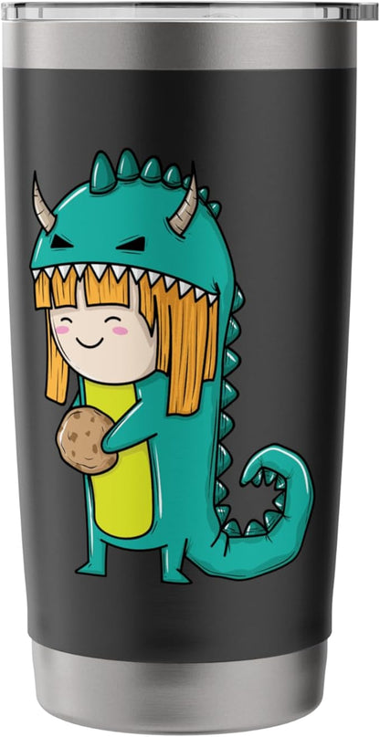 Child in Monster Costume with Cookie Stainless Steel Insulated Tumbler
