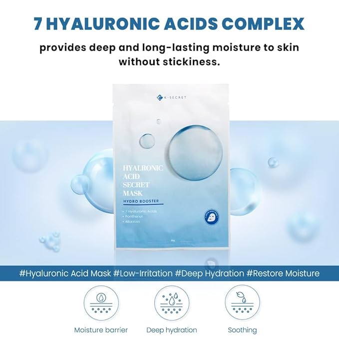 Hyaluronic Acid Secret Mask (10 sheets)