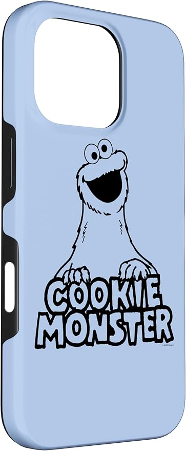 iPhone 16 Pro Sesame Street Vintage Cookie Monster Case