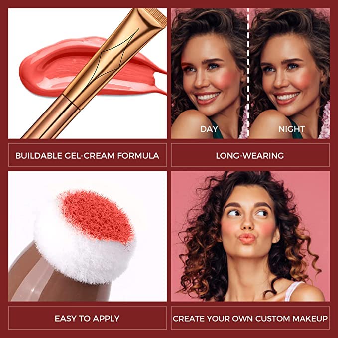 Blush Dreams Contour Beauty Wand, Liquid Face Concealer Highlighter (H1))