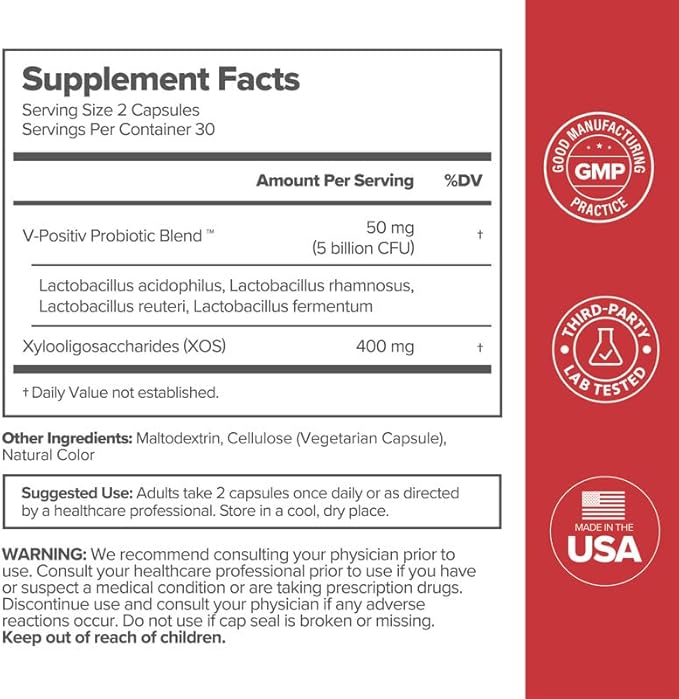 URO Vaginal Probiotics for Women pH Balance 60 Count 3)