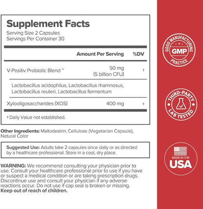 URO Vaginal Probiotics for Women pH Balance 60 Count 3)