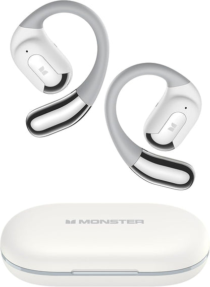 Monster Open Ear AC317 Headphones, Wireless Headphones with Stereo Sound, Bluetooth 5.4, 24H Playback, Crystal Clear Calls, Type-C Charging, Touch Control, Sweat Resistant Open Ear Wireless Earbuds