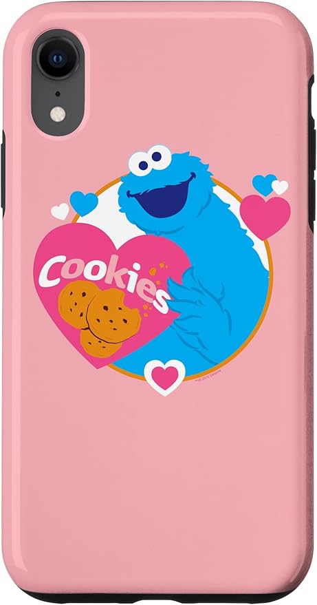iPhone XR Sesame Street Cookie Monster Love Cookies Case