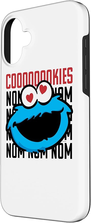 iPhone 16 Plus Sesame Street Cookie Monster Coooooookies Case