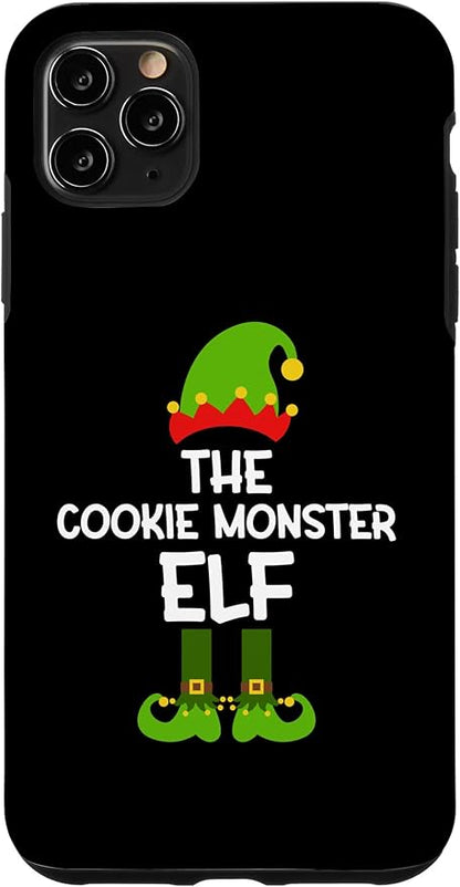 iPhone 11 Pro Max The Cookie Monster Elf for Matching Family Christmas Case