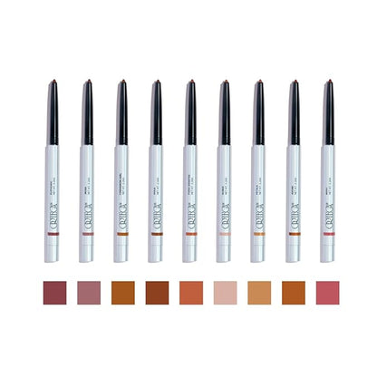 Ortega Beauty Soft Contour Lip Liner By Etienne Flex Tip For Precise Stroke, Plump Definition, Volume, Talc-Free, Smooth Soft Shape for All Day Wear - Blue Agave, Vitamin E for Sculpting Lips