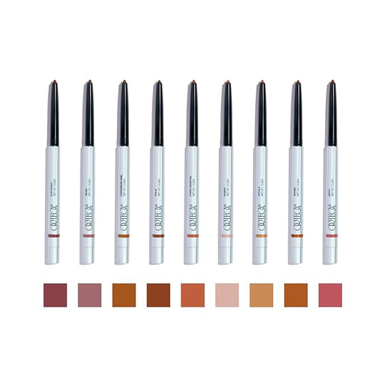 Ortega Beauty Soft Contour Lip Liner By Etienne Flex Tip For Precise Stroke, Plump Definition, Volume, Talc-Free, Smooth Soft Shape for All Day Wear - Blue Agave, Vitamin E for Sculpting Lips