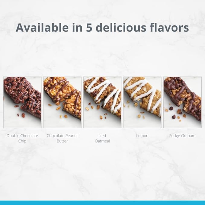 HMR Bar, Variety Pack of Protein Bars | Nutritious Snack to Support Weight Maintenance | Low Calorie Dessert | 10g of Protein | 5 Assorted Flavors, 24 Count