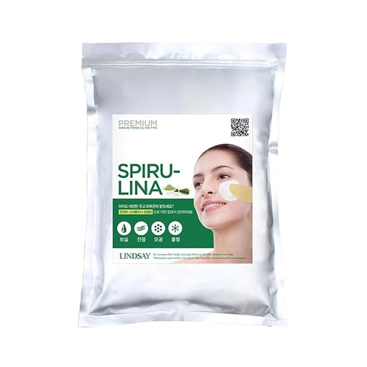 Moisturizing And Soothing Skin Care Mask Pack For Lindsay Modeling Mask Pack Powder, 2.2lb / 1kg (#3. Spirulina)