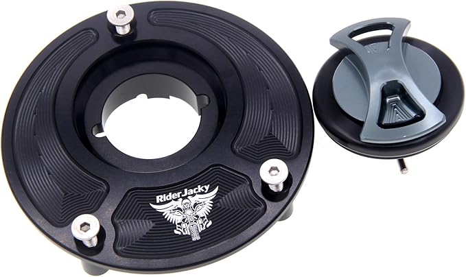 CNC Aluminum Keyless Fuel Gas Tank cap Cover For Ducati MONSTER 1000,1200/R/S,MONSTER 600 620 695 750 797 800 821 900 937, MONSTER S2R 1000/800 S4 S4RS S4R (Gray)