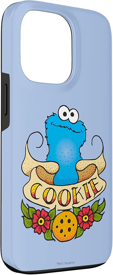 iPhone 13 Pro Sesame Street Cookie Monster Cookie Tattoo Case