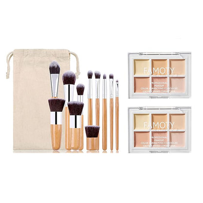 6 Colors Face Contouring Palette, with 11 Pcs