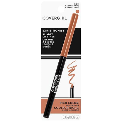 COVERGIRL Exhibitionist Lip Liner, Caramel Nude 205, 0.012 Ounce (Pack of 2)