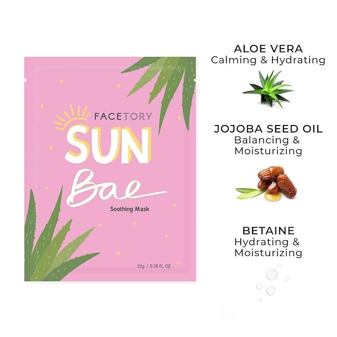 FACETORY Best of Seven and Everyday Facial Sheet Mask Collection Bundle- Hydrating, Refreshing, Calming (15 Sheet Masks Total)