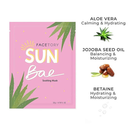 FACETORY Best of Seven and Everyday Facial Sheet Mask Collection Bundle- Hydrating, Refreshing, Calming (15 Sheet Masks Total)