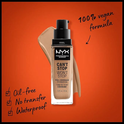 NYX PROFESSIONAL MAKEUP Can't Stop Won't Stop Foundation, Neutral Buff