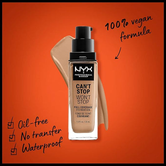 NYX PROFESSIONAL MAKEUP Can't Stop Won't Stop Foundation, Neutral Buff