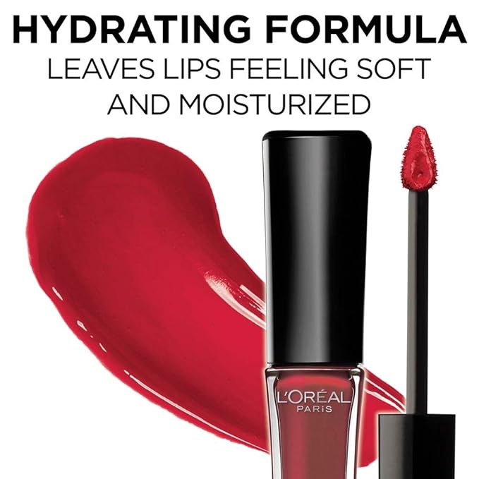 L'Oreal Paris Makeup Infallible 8 Hour Lip Gloss, Comfortable & Hydrating Formula, Posy, 0.5 fl.oz.