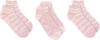 Dr. Scholl's Women's Low Cut Soothing Spa Socks-Lavender & Vitamin E Infused-2 & 3 Pairs-Bottom Grippers