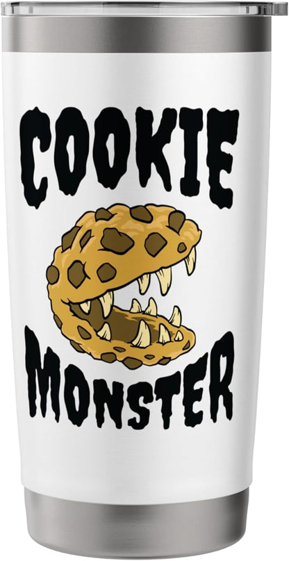 Funny Cookie Monster Creature Humour Stainless Steel Insulated Tumbler