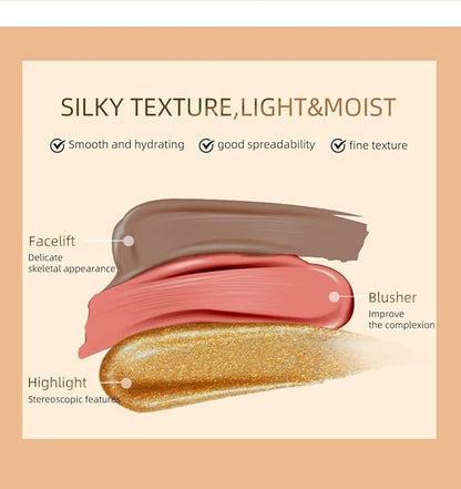 2 Colors Liquid Contour Beauty Wand, Highlighter and Blend. (1#/2#)