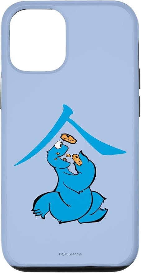 iPhone 13 Sesame Street Cookie Monster Eat in Kanji Case