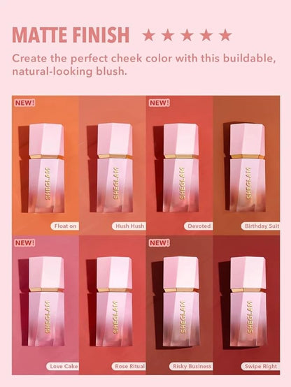 SHEGLAM Color Bloom Liquid Blush Makeup for Cheeks - Devoted
