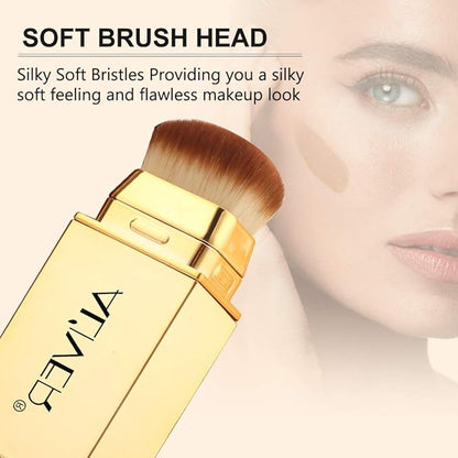 2 IN 1 Design Foundation & Brush, Face Cover Concealer