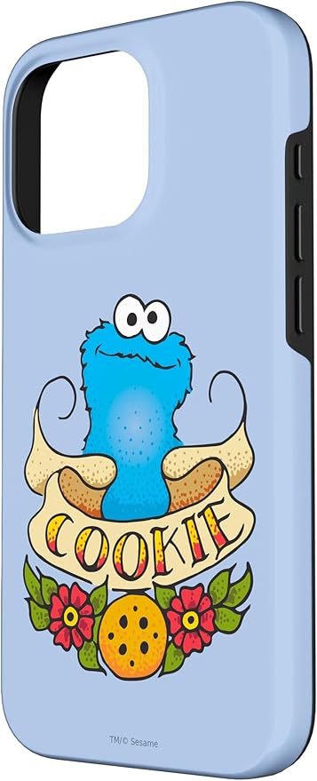 iPhone 16 Pro Sesame Street Cookie Monster Cookie Tattoo Case