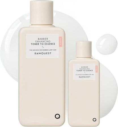 Barrier Enhancing Toner to Essence Bundle (50ml+200ml) | Moisturizing Lotion for Skin Barrier Repair, Glow & Soothing | Vegan Hypoallergenic Glass Skin Korean Skincare | Sensitive & Dry Skin