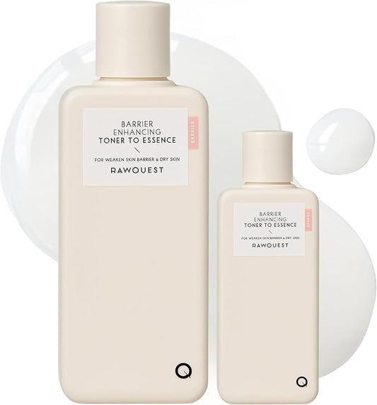 Barrier Enhancing Toner to Essence Bundle (50ml+200ml) | Moisturizing Lotion for Skin Barrier Repair, Glow & Soothing | Vegan Hypoallergenic Glass Skin Korean Skincare | Sensitive & Dry Skin