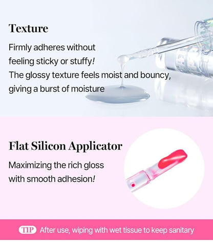 COSNORI Water-full Lip Plumper - Lip volumizing effect, Plump & moist texture, Hydrated lips, Vegan (Strong 03 Purity Coral)