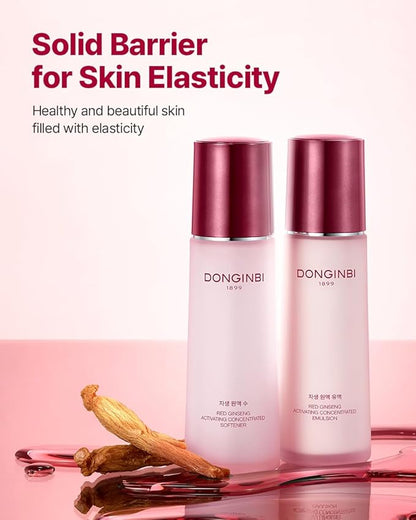 Donginbi Red Ginseng Activating Concentrated Softner - Vegan Firming & Skin Barrier Repair Toner for Face, Korean Ginseng Skin Care Gifts for Women, 2.36 floz