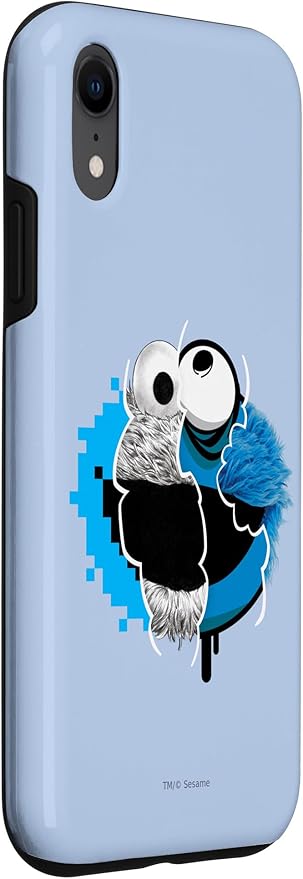 iPhone XR Sesame Street Split Cookie Monster Case