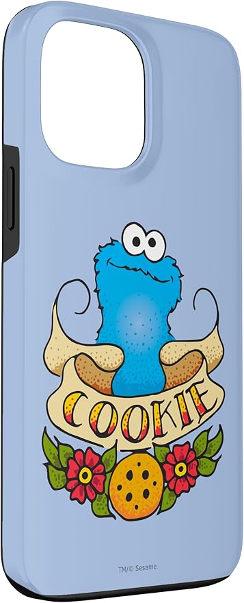 iPhone 13 Pro Max Sesame Street Cookie Monster Cookie Tattoo Case