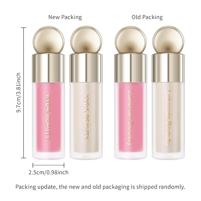 KYDA 2 Colors Liquid Blush and Highlighter, Natural & Champagne
