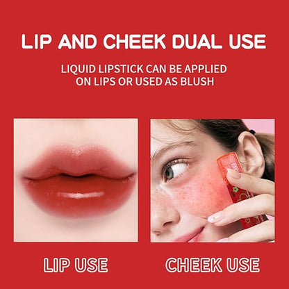 4 Pcs Roll-on Lip Gloss Set, Clear Lip Gloss Glaze Water Light Formula, Plumping Lip Oil, Long Lasting Hydrating & Moisturizing Lip Gloss (Set A, 0.16 Oz/Pcs)