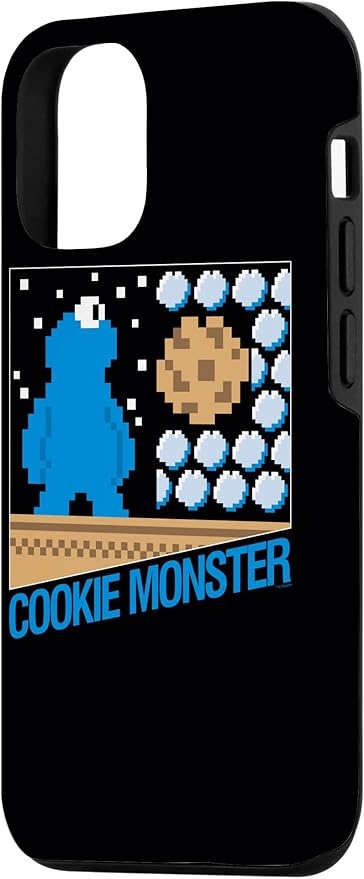 iPhone 14 Pro Sesame Street Cookie Monster 8-Bit Case
