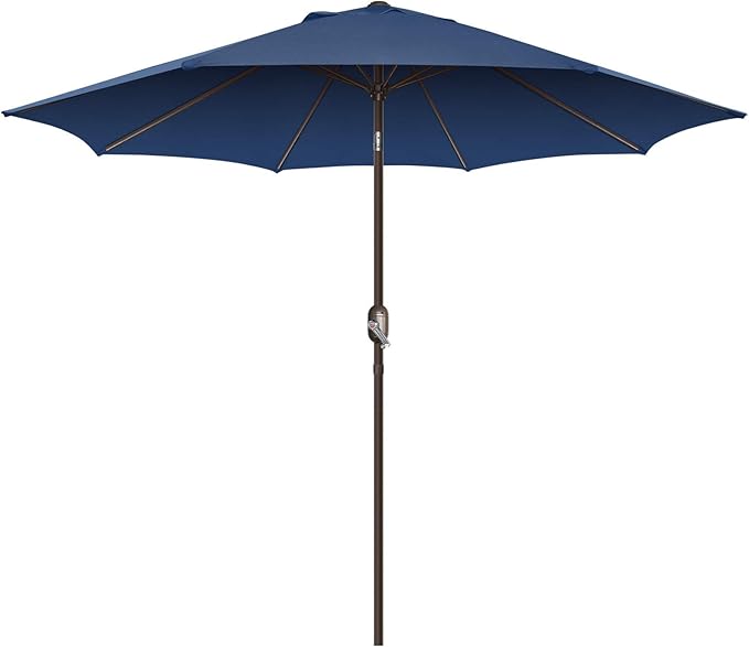 7.5Ft/9Ft Patio Umbrella, UV Protect Pool Umbrella with Heavy Duty Pole,Outdoor Umbrella with Push Botton Tilt & Crank
