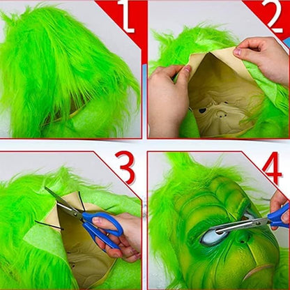 WPOZD Christmas Cosplay Mask, Santa Claus Theme, Adult & Teens, Unisex, Latex Mask