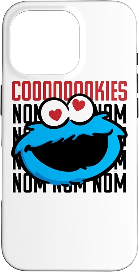 iPhone 16 Pro Sesame Street Cookie Monster Coooooookies Case