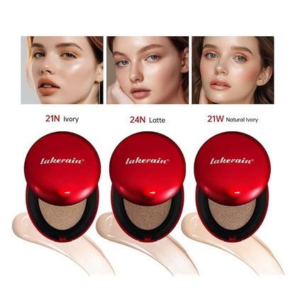 Flawless Glass Skin with Cushion Foundation - Long-lasting, (Latte, ) 18g