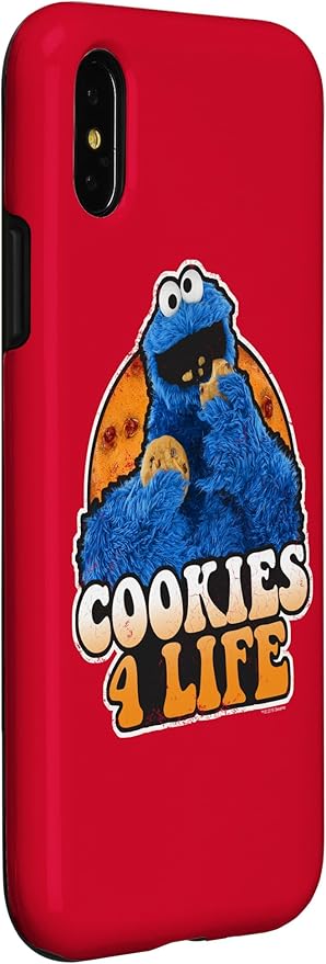 iPhone X/XS Sesame Street Cookie Monster Cookies 4 Life Case