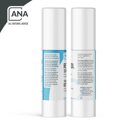 All Natural Advice Retinol Serum for Face 50mL | With Organic Botanicals, Hyaluronic Acid & Vitamin E | 1% Retinol Face Serum includes Airless Bottle & Precision Pump | Canadian Skin Care