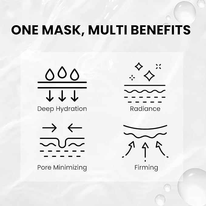 OHMYPURE Vegan Mucin Lifting Hydrogel Collagen Face Mask 15ea Ultimate Hydration, Improves Skin Texture, Affordable Luxury, Glowing Skin, Reduces Fine Lines & Wrinkles, Made in Korea (15, Vegan)
